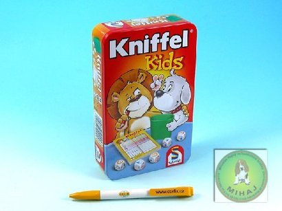 * Kniffel Kids - hra v plechov krabice