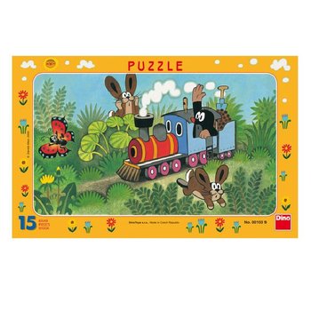 DPZ 15 puzzle Krtek a lokomotiva deskov