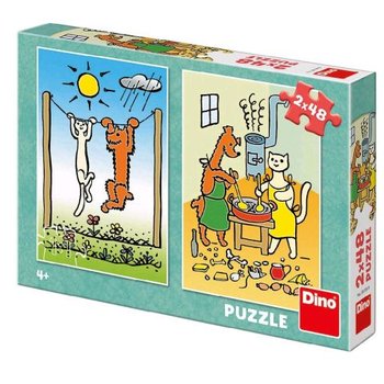 Puzzle Pejsek a koika 2 x 48   26 x 18 cm