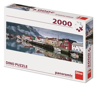 Dino Rybsk vesnice 2000 dlk panoramic puzzle 97 x 69 cm