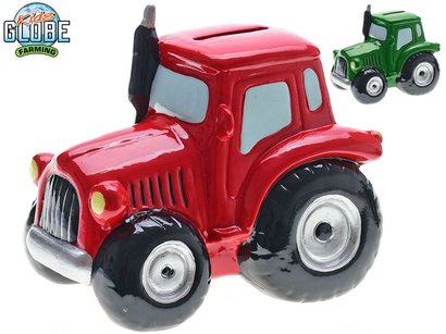 Kids Globe Farming pokladnika traktor porceln