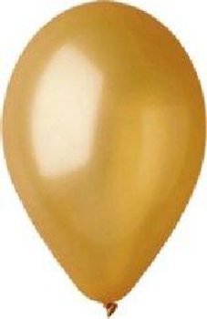 Balonek zlat metal  kulat / nafukovac / balonky