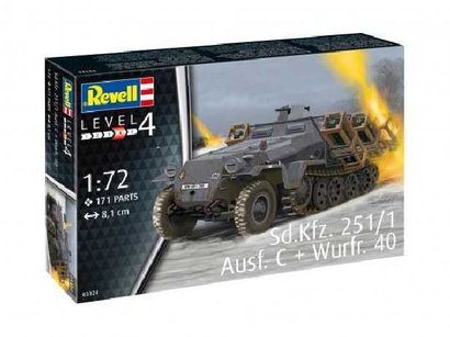 * Revell Plastic ModelKit military 03324 - Sd.Kfz. 251/1 Ausf. C + Wurfr. 40  1:72