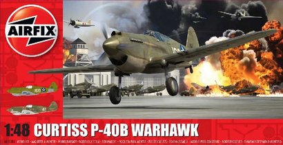 * AIRFIX Classic Kit letadlo A05130A - Curtiss P-40B Warhawk 1:48