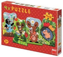 Puzzle Krteček 4x12