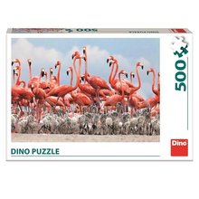 Plameňáci 500 puzzle dino