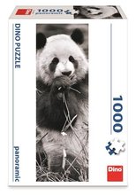 Panda v trávě 1000 panoramatic puzzle dino