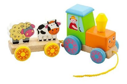 Devn skldac traktor s vlekem a zvtky