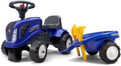 Falk Odstrkovadlo traktor New Holland modr s valnkem / odredlo 280C