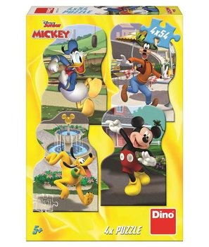 Mickey ve městě 4x54 puzzle dino