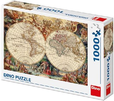 Dino historick mapa 1000 dlk Puzzle 66 x 47 cm