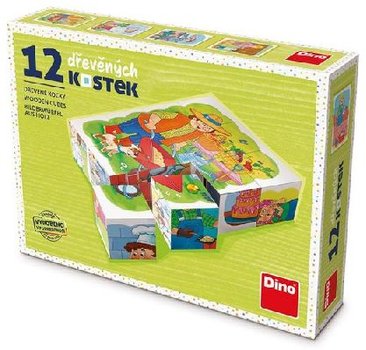 Dino obrzkov kostky Povoln 12 devnch kostek, kubus