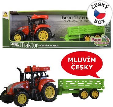 Traktor s pvsem, esky mluvic , svtlo+zvuk, na setrvank