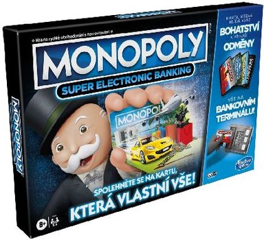* Monopoly Super elektronick bankovnictv CZ, rodinn hra, 8+ E8978