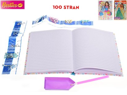 Notes Besties A5 tvrd desky 100stran