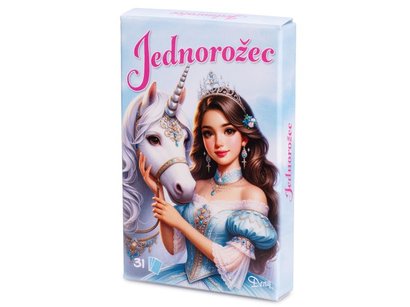 Karty ern Petr Pexeso Dueto jednoroec 31ks v krabice