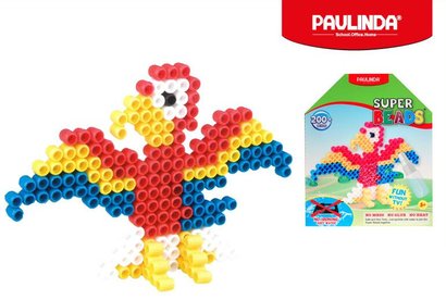 Paulinda Super Beads 5x6mm 200ks papouek s doplky v krabice korlky spoj vodou