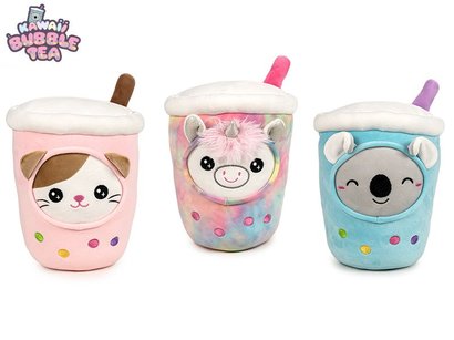Kawaii Bubble Tea zvtka 20cm plyov 3druhy 0m+