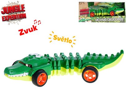 Jungle Expedition krokodl 31cm zvuk,svtlo