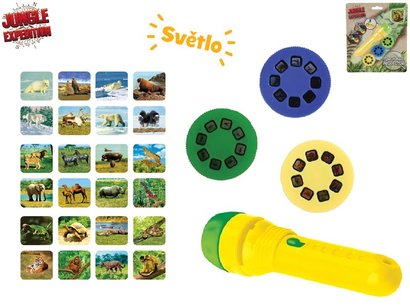 Jungle Expedition projektorov svtilna 11,5cm na baterie se svtlem 24 obrzk na kart