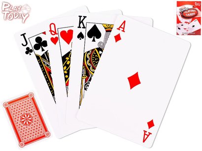 Play Today hrac karty jumbo 17cm v krabice ve flii