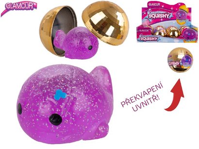 Glamour koule tpytiv pekvapen 6,5cm se streovou rybkou
