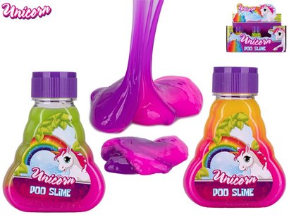 Unicorn lejno jednoroce 10,5cm s duhovm slizem 140g 3barvy