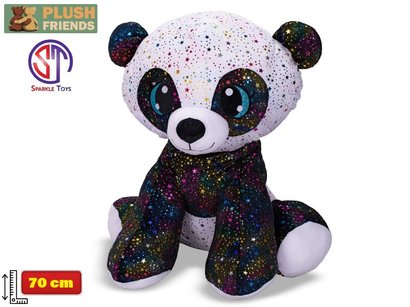 Plush Friends Star Sparkle panda ply 70cm sed 0m+