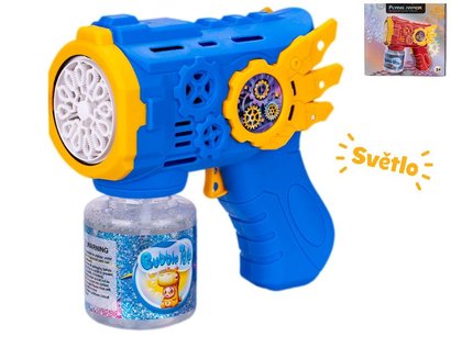 Bublifukova pistol 13cm na baterie svtlo