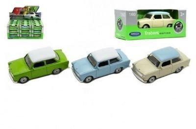 * Auto Trabant 1:60 kov 7cm mix Welly