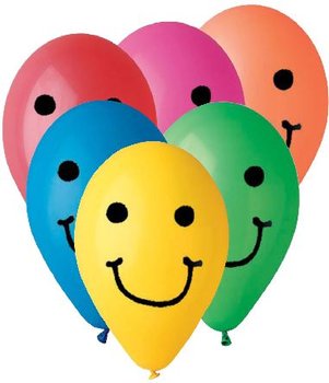 Balonek nafukovac oblicej potisk kulat smile 26 cm / nafukovac / balonky