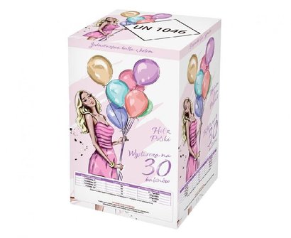 * Helium na 30 balonk 23cm