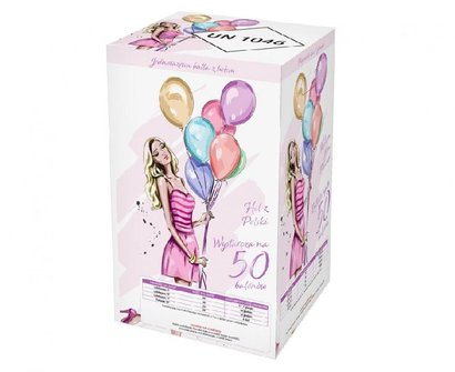 * Helium na 50 balonku 23cm