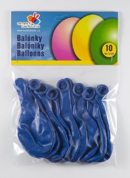 Balnky 26cm modr 10 ks, nafukovac #010