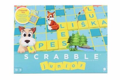 * Scrabble Junior CZ mattel Y9738 hra na slovn zsobu 6+