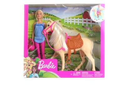 * Barbie panenka s koem FXH13 BRB mattel