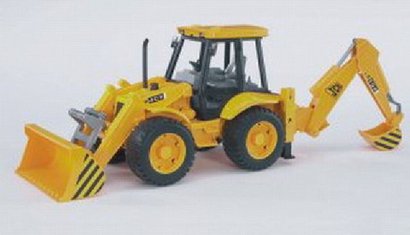 BRUDER 2428 JCB lut Bagr 4CX s elnm nakladaem