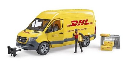 Bruder 2671 Mercedes Benz Sprinter DHL s idiem a psluenstvm