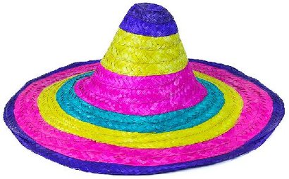 Klobouk sombrero 56cm na karneval pro dospl