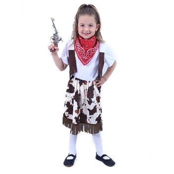 Kostm kovbojka dtsk vel. S 105 - 116 cm, aty na karneval