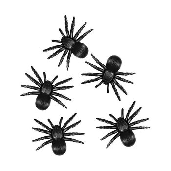 Dekorace pavouk ern 11cm 5ks