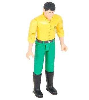 Bruder 46100 Figurka idi John Deere lut triko, zelen kalhoty mu Bworld