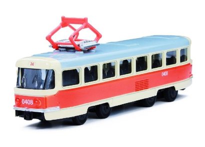 Tramvaj kovov esk 16cm zptn chod