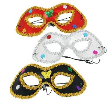 Maska oční s ozdobou  na karneval