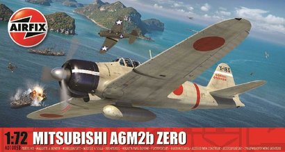 * AIRFIX Classic Kit letadlo A01005B - Mitsubishi A6M2b Zero 1:72