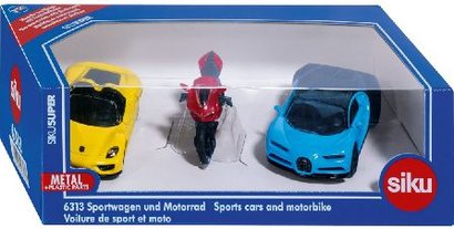 * Siku 6313 set 2 sportovn aut a motorka