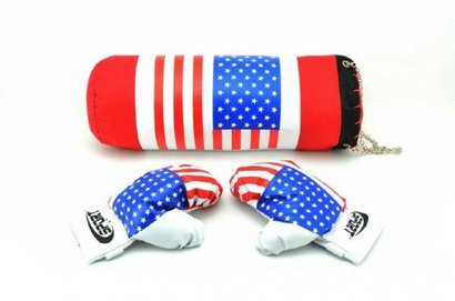 Boxovac pytel, rukavice v sce 45x15cm