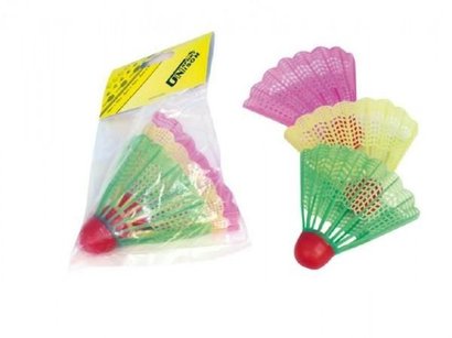 Badmintonov  koky plastov 3ks v sku