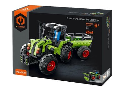 Stavebnice iM.MASTER traktor s valnkem 2v1 plast 346 dlk v krabici