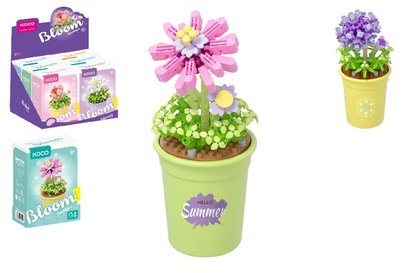Stavebnice mini KOCO Kvtina v kvtini plast 6 druh v krab